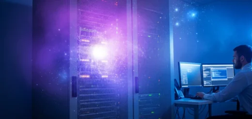 A digital visualization of Nebula malware infiltrating a secured corporate network firewall.