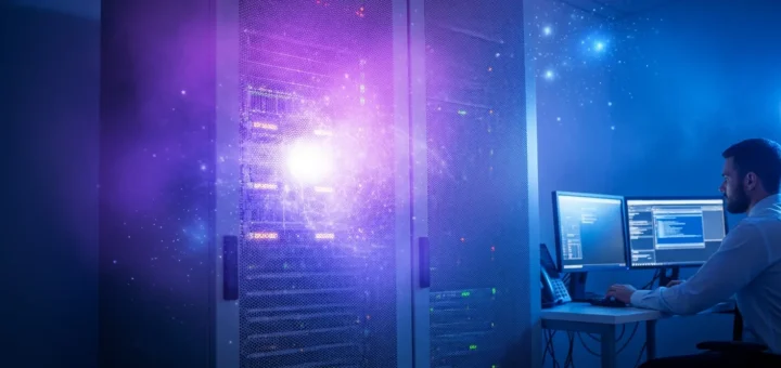 A digital visualization of Nebula malware infiltrating a secured corporate network firewall.