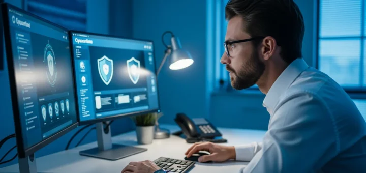 Learning TestOut Ethical Hacker Pro 9.2.8 counter malware with Windows Defender in a digital security lab.