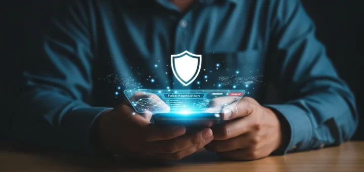 A smartphone screen displaying a suspicious game icon to illustrate angry birds malware and mobile security risks.