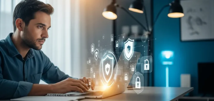 Comparison of the best secure browsers for privacy 2026 displayed on a modern laptop screen.