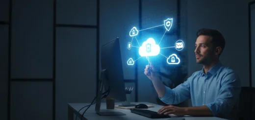 A professional implementing cloud security best practices 2026 to protect a modern data center infrastructure.
