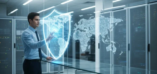 A secure cyber resilience strategy for enterprises 2026 visualized through digital shields and global networks.