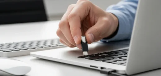 Step-by-step guide to setting up a hardware security key on a laptop for secure multi-factor authentication.