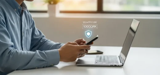 A man using a smartphone for a two-factor authentication setup guide to protect his personal online accounts.